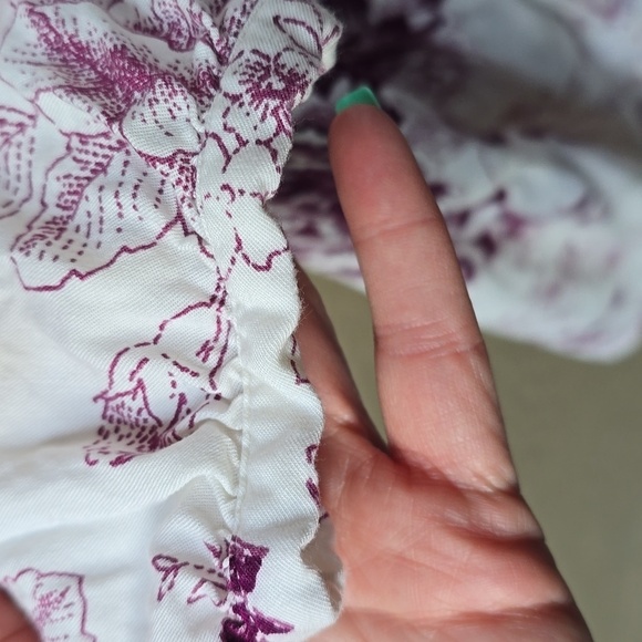 Torrid Challis Floral Long Sleeve Dress White 2X - Picture 7 of 16